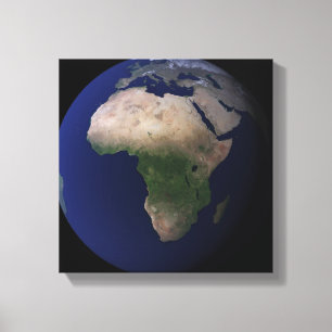 Toile Pleine Terre montrant l'Afrique, l'Europe et le Mo
