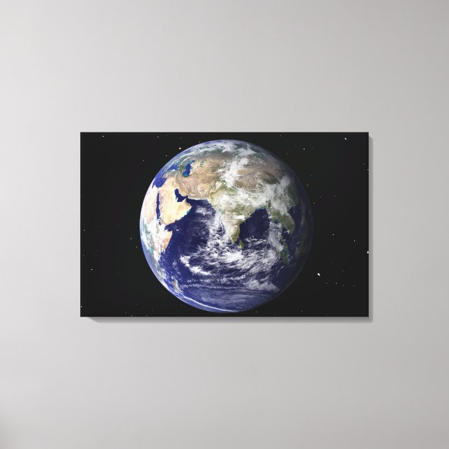 Toile Pleine Terre montrant l'Europe et l'Asie (Recto)
