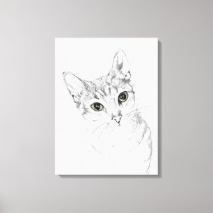 Toile Plots réflectorisés un dessin au crayon