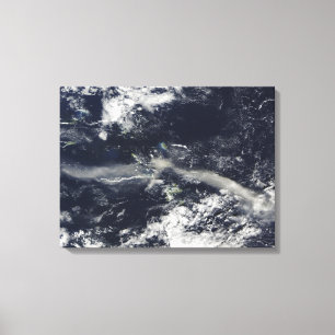 Toile Plume de cendres de Soufriere Hills, Montserrat