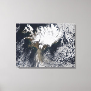 Toile Plume de cendres du volcan Eyjafjallajokull, islan