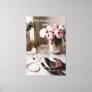 Toile Plus Précieux que les rubis