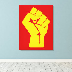 Toile Poing, Rebelle, Émeute, Résistance, Style Communis