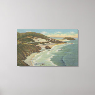 Toile Point Sur, section de Carmel San Simeon, Hwy 1 vue