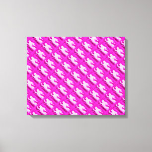 Toile pointage des sirènes roses