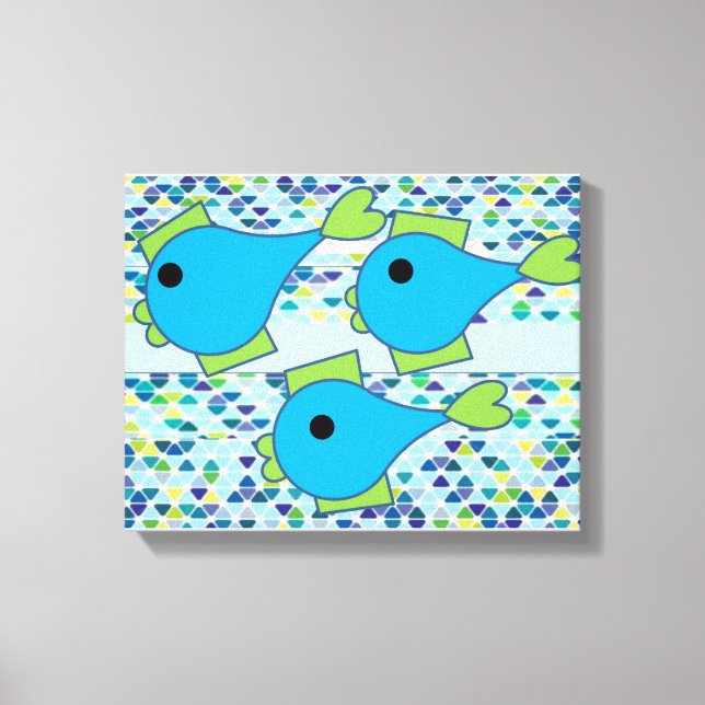 Toile Poisson Wall Art (Recto)