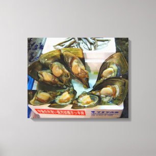 Toile Poissons de moules géantes Tsukiji, Tokyo, Japon