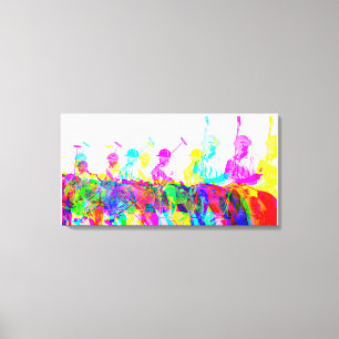 Toile Polo Players Mur Art Canvas Imprimer