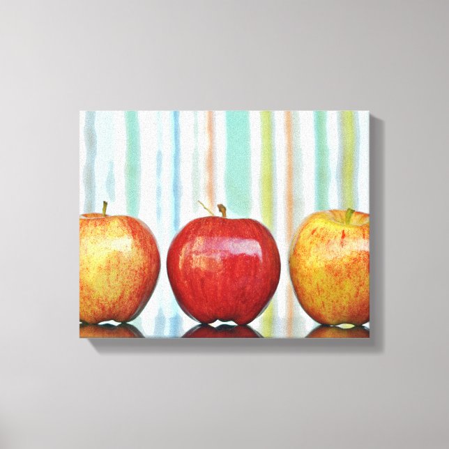 Toile Pommes de gala, Grandes Baies Multicolores (Recto)
