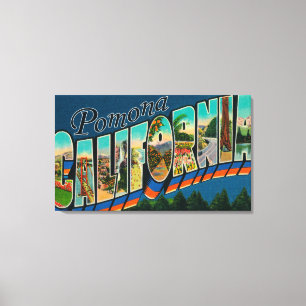 Toile Pomone, la Californie - grandes scènes de lettre