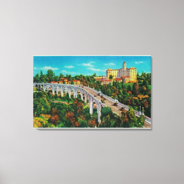 Toile Pont Arroyo Seco, Colorado Street Bridge (Recto)