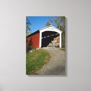 Toile Pont couvert de Neet Comté de Parke Indiana