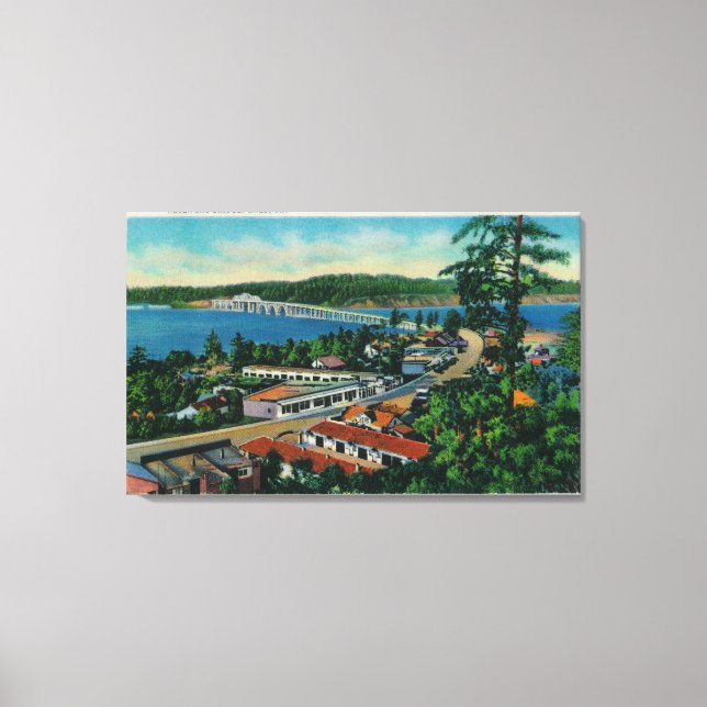 Toile Pont d'Alsea Bay à Waldport, Oregon (Recto)