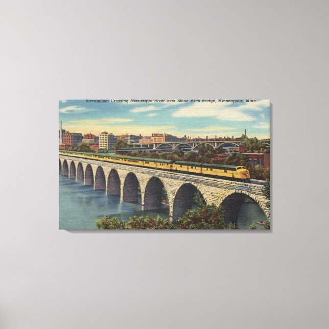 Toile Pont d'arche en pierre de passage (Recto)