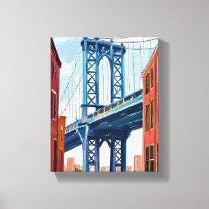 Toile Pont de Manhattan New York City Peinture