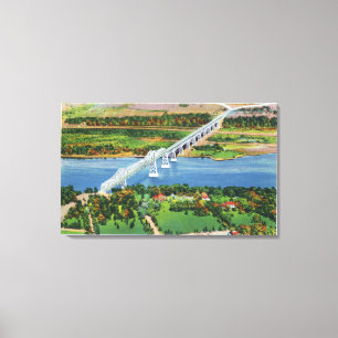 Toile Pont de Rip Van Winkle au-dessus du fleuve Hudson