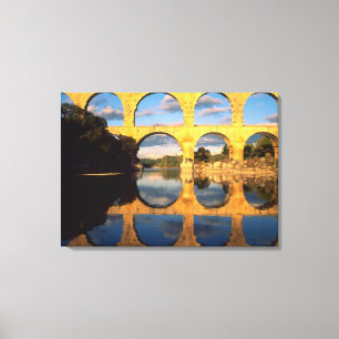 Toile Pont du Gard, rivière Gardon, Gard, Languedoc,