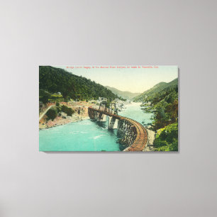 Toile Pont ferroviaire sur la rivière Merced