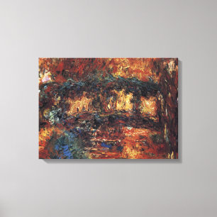 Toile Pont japonais par Claude Monet, Art Vintage