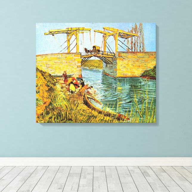 Toile Pont Langlois à Arles par Vincent van Gogh (Insitu (Plancher de Bois))