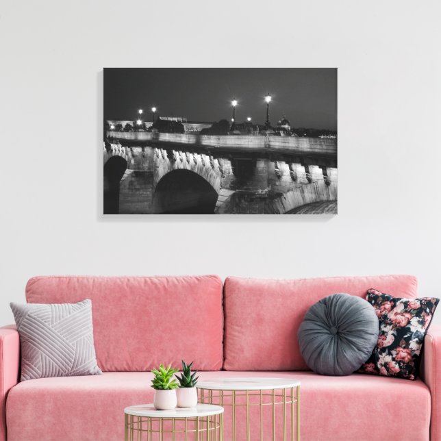 Toile Pont Neuf Paris Canvas Print (Insitu(Salon))