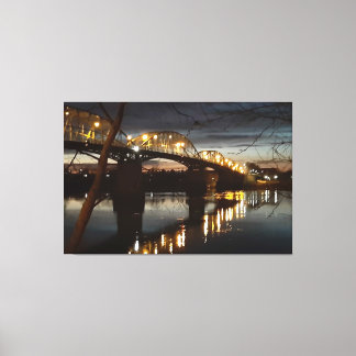 Toile Pont sur le Danube.