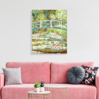 Toile Pont sur l'étang de Nymphéas | Claude Monet |