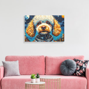 TOILE POODLE DANS L'ESPACE-9