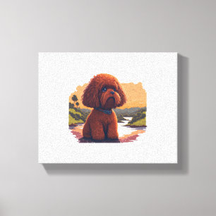 Toile Poodle de jouet mignon