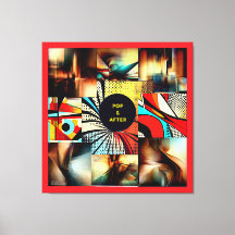 POP & AFTER - ABSTRATO - Impressão em tela