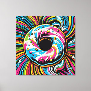Toile Pop Art Donut