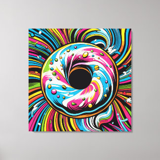 Toile Pop Art Donut
