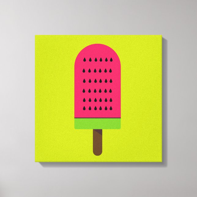 Toile Pop art popsicle fruity watermelon (Recto)