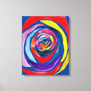 Toile pop art rose Abstrait