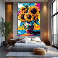 Pop Art Vision des tournesols