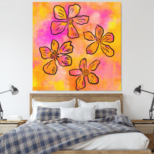 Toile Pop Floral Rose
