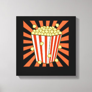 Toile Popcorn Lover Popcorns Nourriture Nourriture Graph