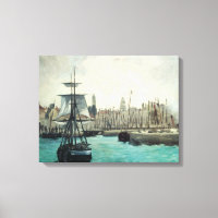 Port à Calais par Manet, Art Impressionniste Vinta
