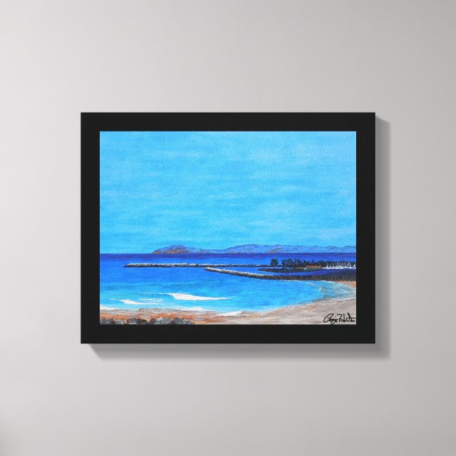 Toile Port de Dana signé (Recto)