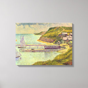 Toile Port-en-Bessin, marée haute par Georges Seurat