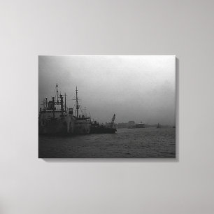 Toile Port vintage de Shanghai