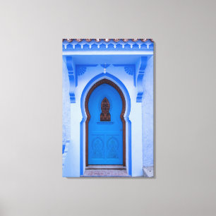 Toile Porte bleue marocaine