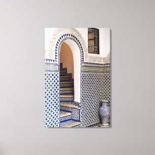 Toile Porte carrelée marocaine