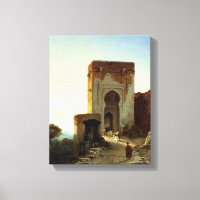 Porte de Justice, Alhambra, Grenade (huile sur toi