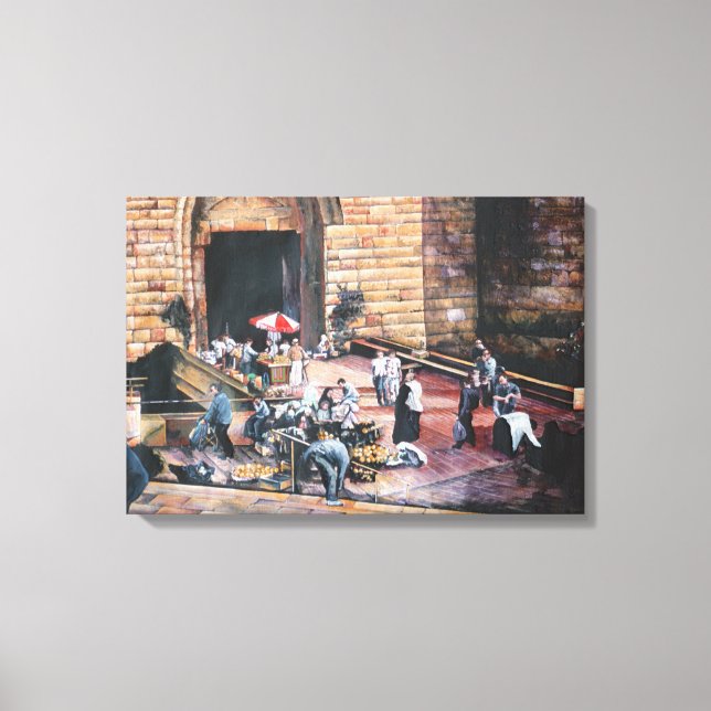 Toile Porte d'or de Damas, Vieux Jérusalem (Recto)