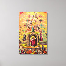 Porte du Ciel Jésus embrassé par les anges