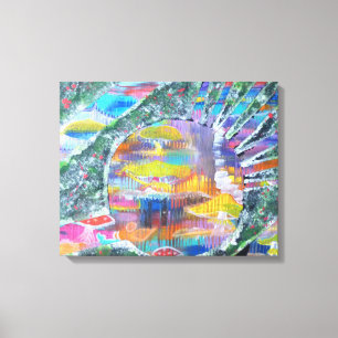 Toile Porte en terre champignon