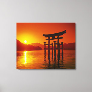 Toile Porte O-Torii, sanctuaire Itsukushima, Miyajima,