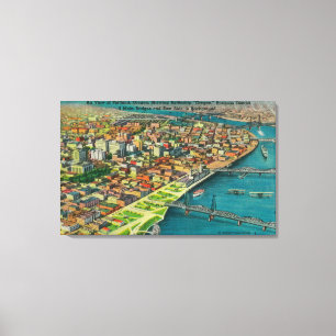 Toile Portland de Air montrant Bridges et