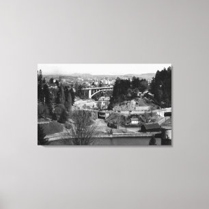 Toile Portland, OU vue de ville de parc de ville